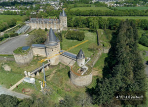 Vue d'ensemble du Château de la Groulais à Blain (Loire-Atlantique)