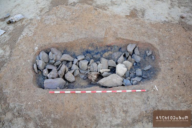Chavannes-près-Renens - Foyer à pierres chauffées de l'Age du Bronze
